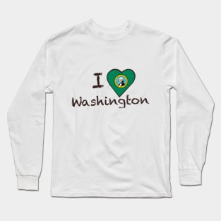 I Love Washington Long Sleeve T-Shirt